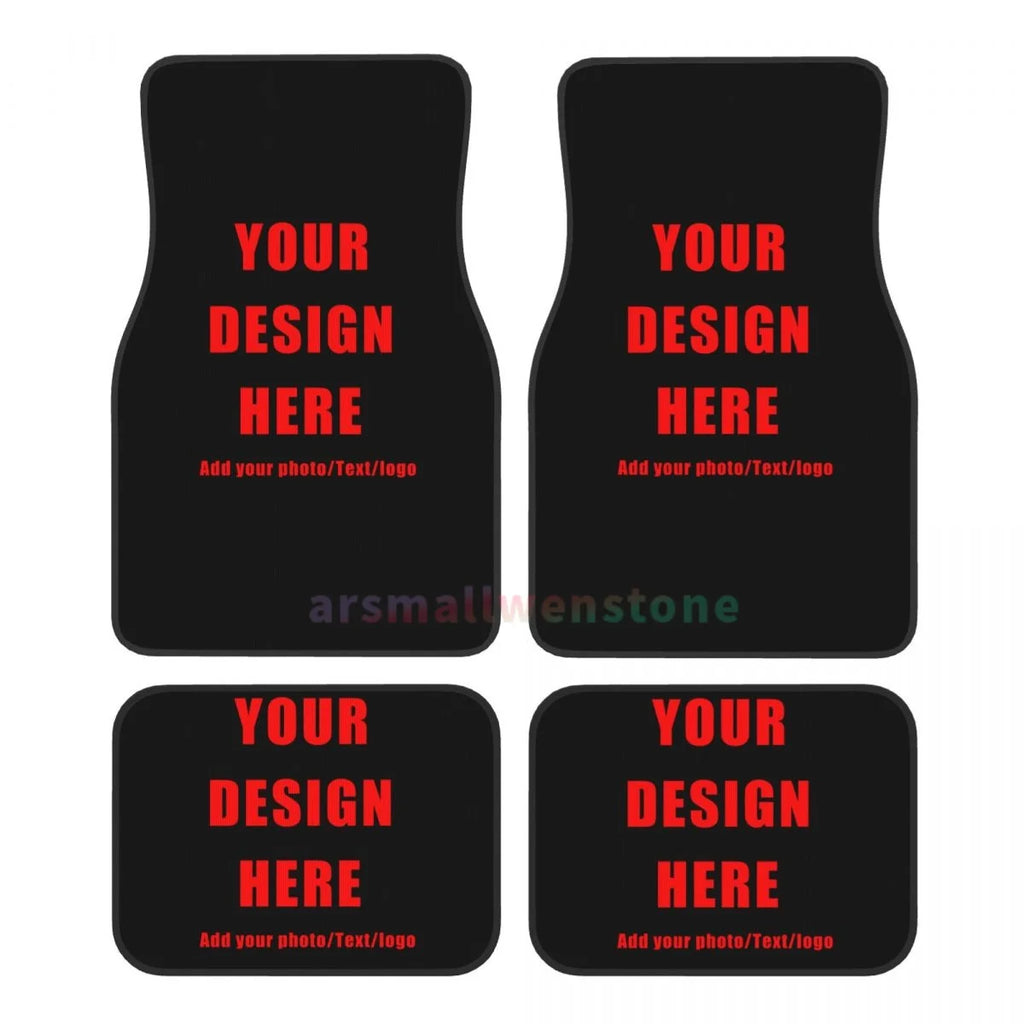 Your Own Design Printed Car Floormat Heavy Duty Front Rear Rubber Floor Mats Carpet Floor Protection Fits Most Vehicles