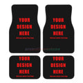 Your Own Design Printed Car Floormat Heavy Duty Front Rear Rubber Floor Mats Carpet Floor Protection Fits Most Vehicles