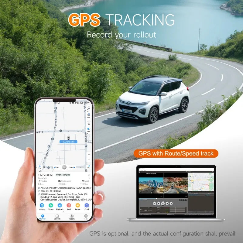 DVR/Dash Camera A215 Dash Cam Night Vision HD4K Dash Cam 4K+1080P+WiFi+GPS+64G  Driving Recorder 4K HD 5G WiFi GPS Tracking