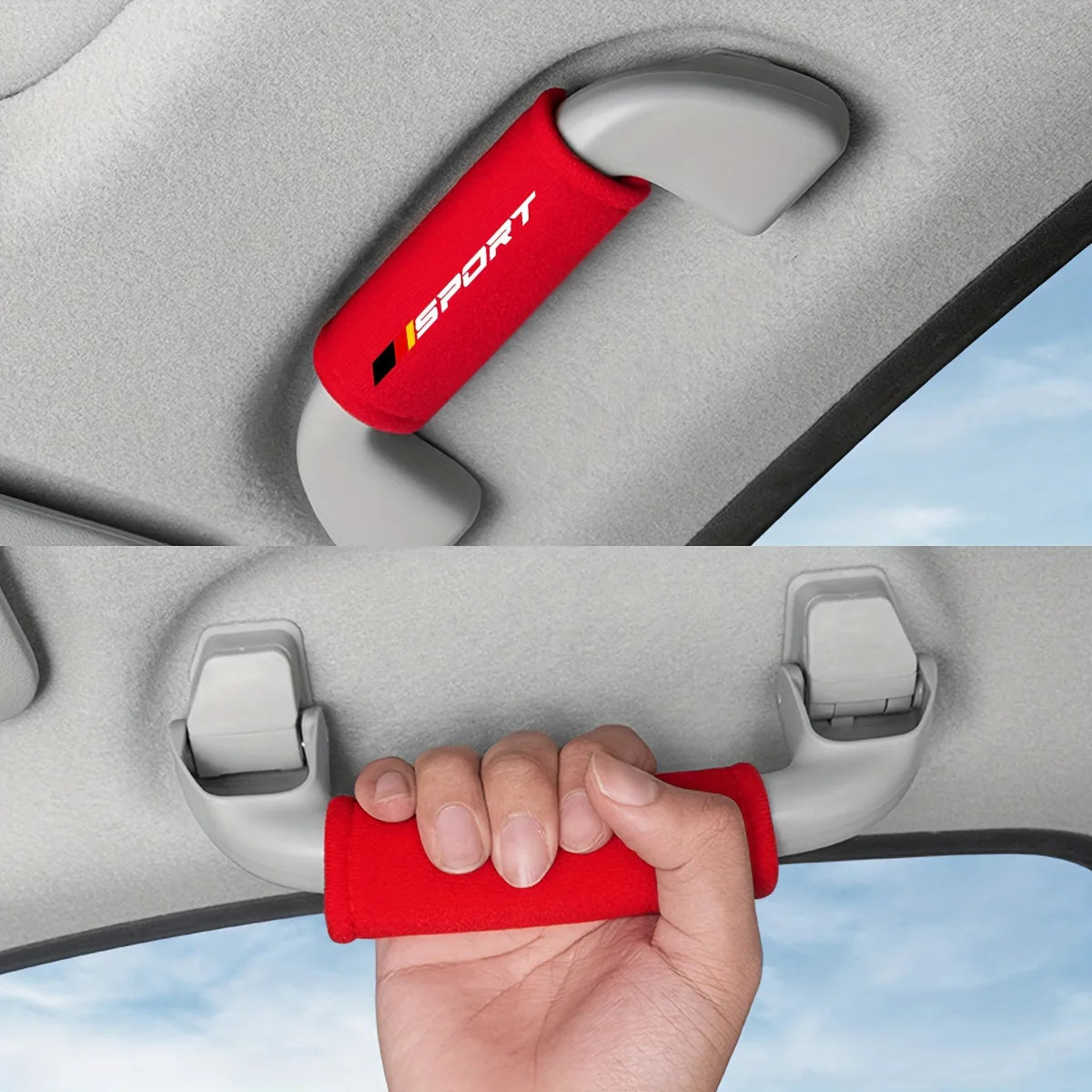 1 pcs Fluff Car Roof Door Handle Protector Car Armrest Cover, Fit for Vehicle Use, Can Be Freely Matched To Decorate Your Car