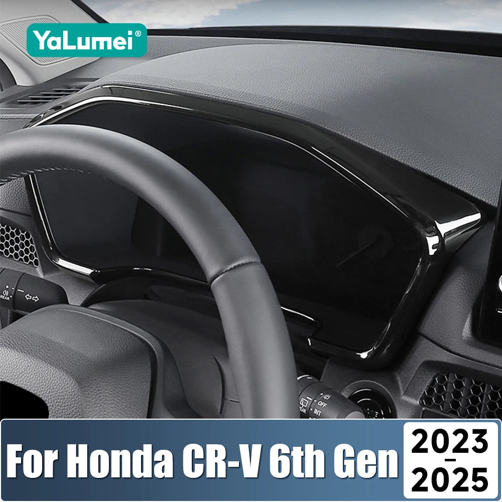 Accesorios para coche para Honda CR-V 6.ª generación 2023 2024 2025 CRV híbrido, marco de tablero, cubierta, embellecedor, pegatina decorativa