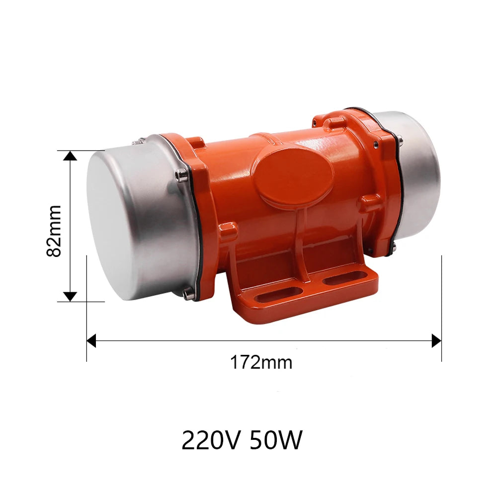 Electric Vibrator Motor 30W 50W Single Phase Aliminium Alloy Waterproof Vibration Motor for filter food grain gravel concrete