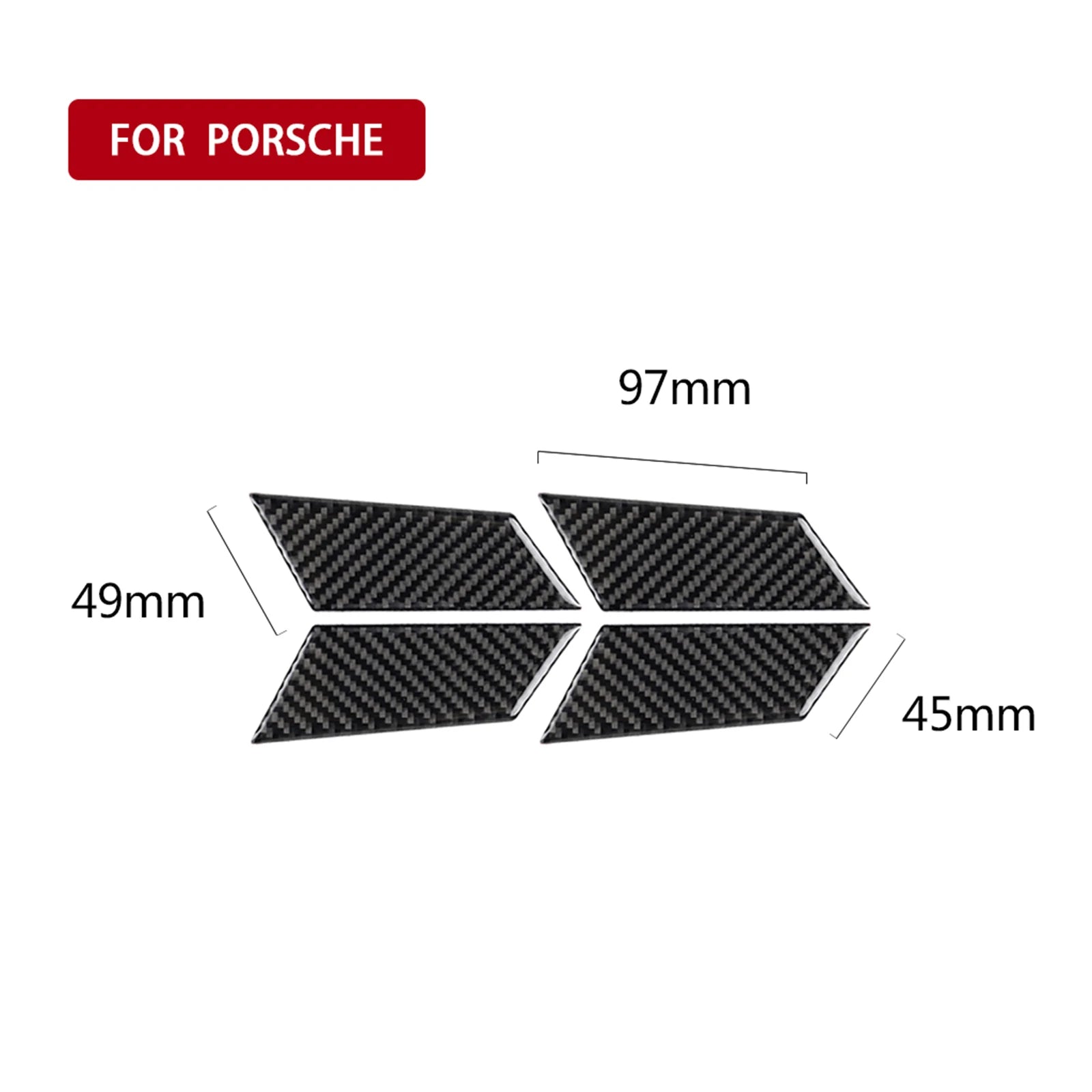 Car Interior Door Handle Bowl Trim Cover Stickers For Porsche Macan 2014 2015 2016 2017 2018 2019 2020 2021 Car Interior Accesso