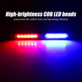 Easy install dual light LED module flashing red blue for motorcycles For cars electric vehicles pickup trucks lamp