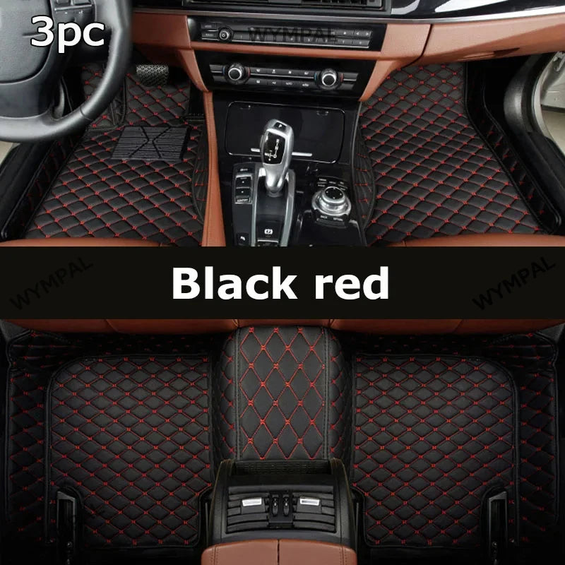 Car Floor Mats For Audi A4 Avant B5 B6 B7 8D 8E 8H 1995~2008 Luxury Leather Rug Anti Dirt Pad Auto Mat Full Set Car Accessories