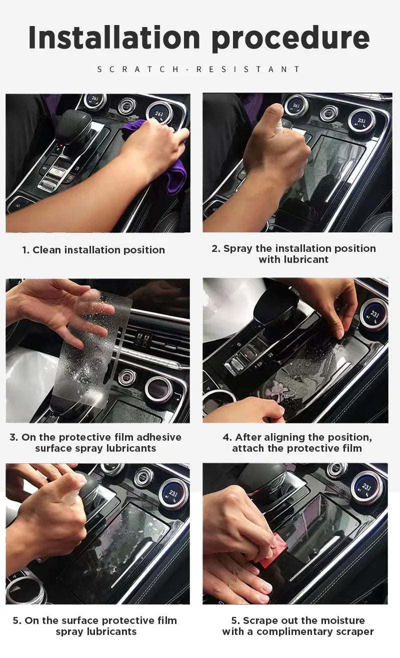For Chevrolet EQUINOX 2025 Car Interior Center Console Instrument Protective Film Anti-scratch Sticker Accessories