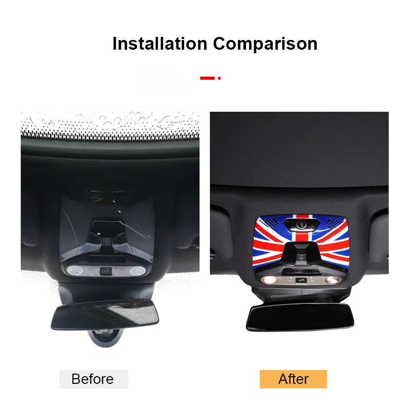For Mini Cooper S E SE F65 F66 U25 Countryman J01 EV Aceman J05 Accessories ABS Styling Interior Car Reading Light Trim Stickers