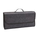 Car Trunk Organizer with Felt Lining - Collapsible Storage Bins, Anti-Scratch & Silent for Tools, Groceries, Emergency Kit