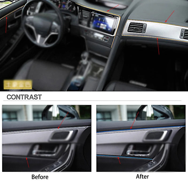 Universal Car Accessories Insert Trim Styling Interior Decor for Seat Leon Mk3 Car Accessories W177 Renault Clio