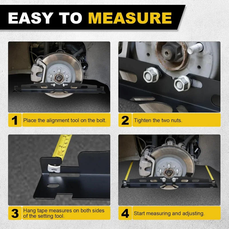Wheel Alignment Plate Tool Kit Car Shoe Toe Plate Wheel Alignment Tool,Suitable for Cars