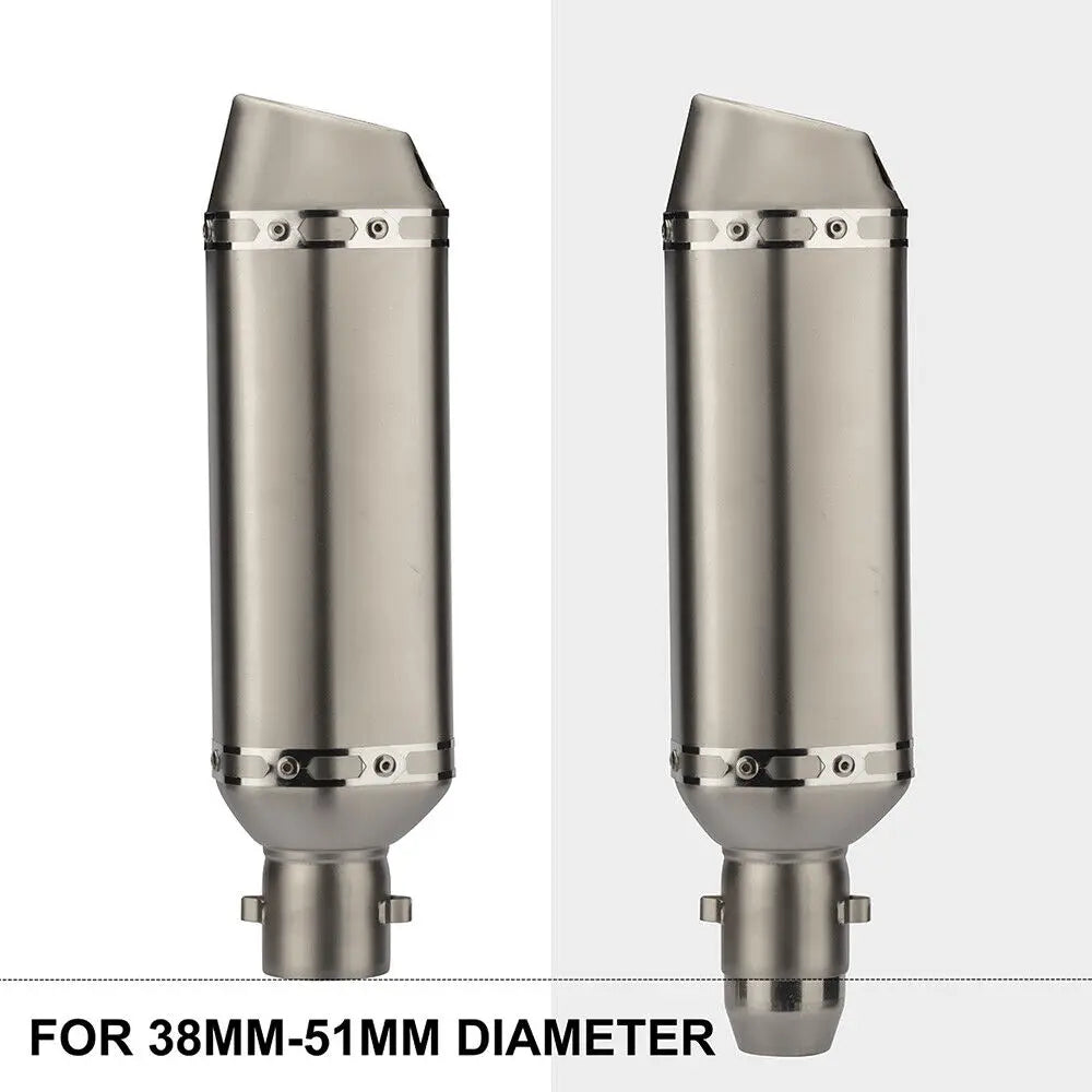 Motorcycle Racing Exhaust Universal 35-51MM Muffler Pipe Moto Escape for ATV Dirt Bike Scooter