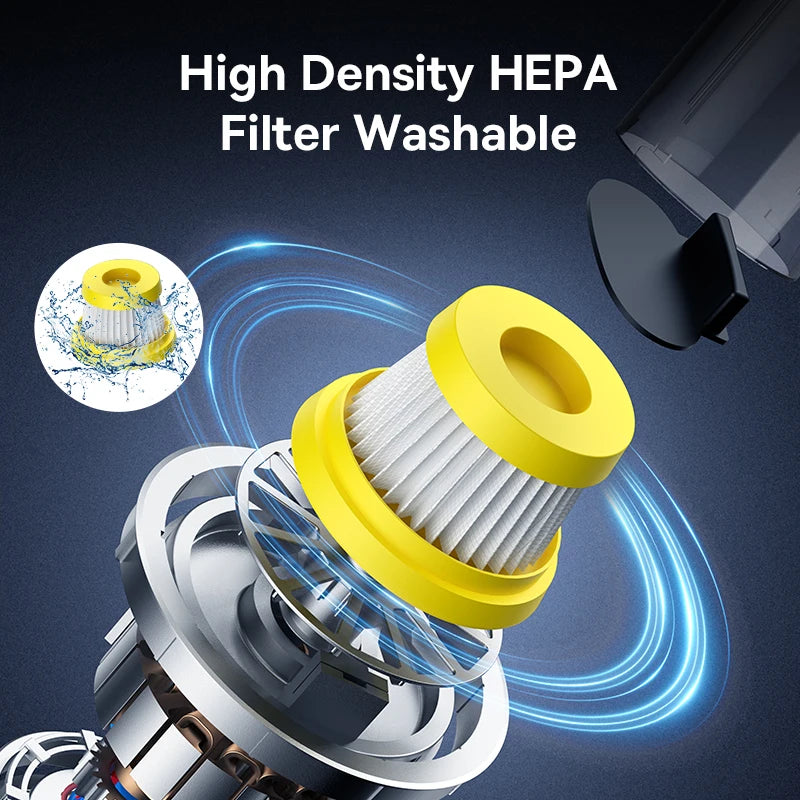 Baseus Car Vacuum Cleaner Air Blower Pumping inflate Powerful Portable Car Cleaning Appliance T-shape Cordless Vehicle Cleaner