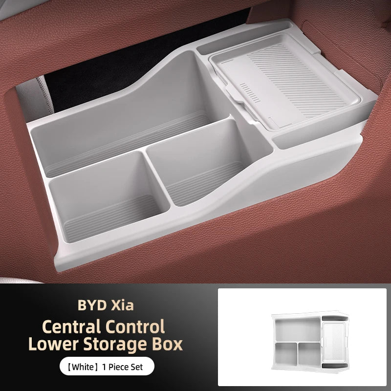 Suitable for 25 Byd Summer Models, This Center Console Storage Box Lower Compartment Organizer Is A Car Interior Accessory