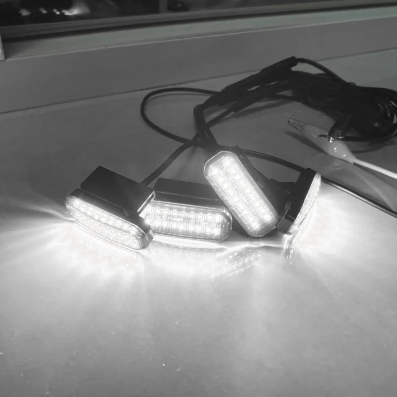 LED Front Grille Light For Pickup Offroad Suv Car Daytime Running Light Wheel Eyebrow Lamp 12V