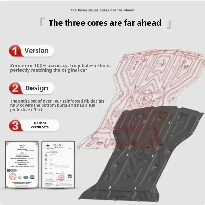 Car Accessories Black Under Engine Guard Mudguard Board Splash Shield Mud Fender Plate Panel For Volvo C70 2004-2012