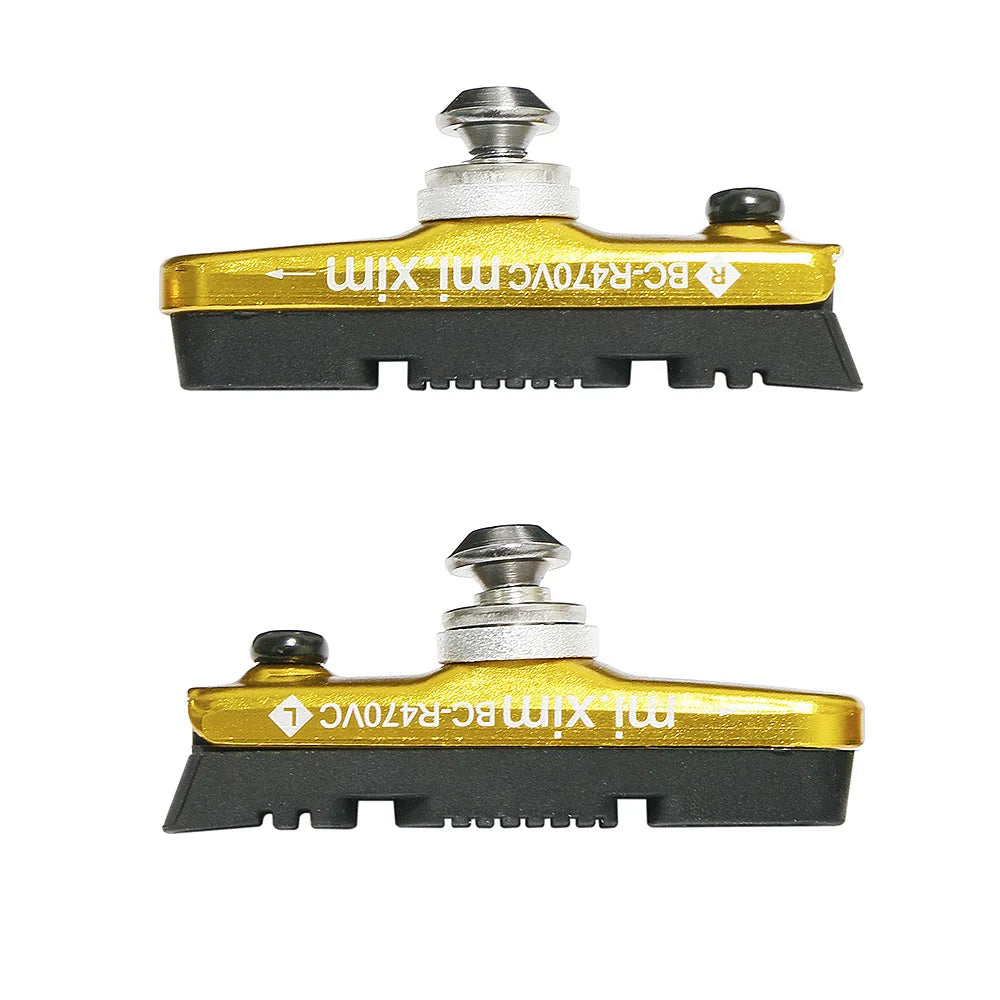 Road Bike Brake Shoes Pads C-Brake Shoes Lightweight Aluminum Alloy Pads Rubber Brake Shoes for C-Brake Calipers