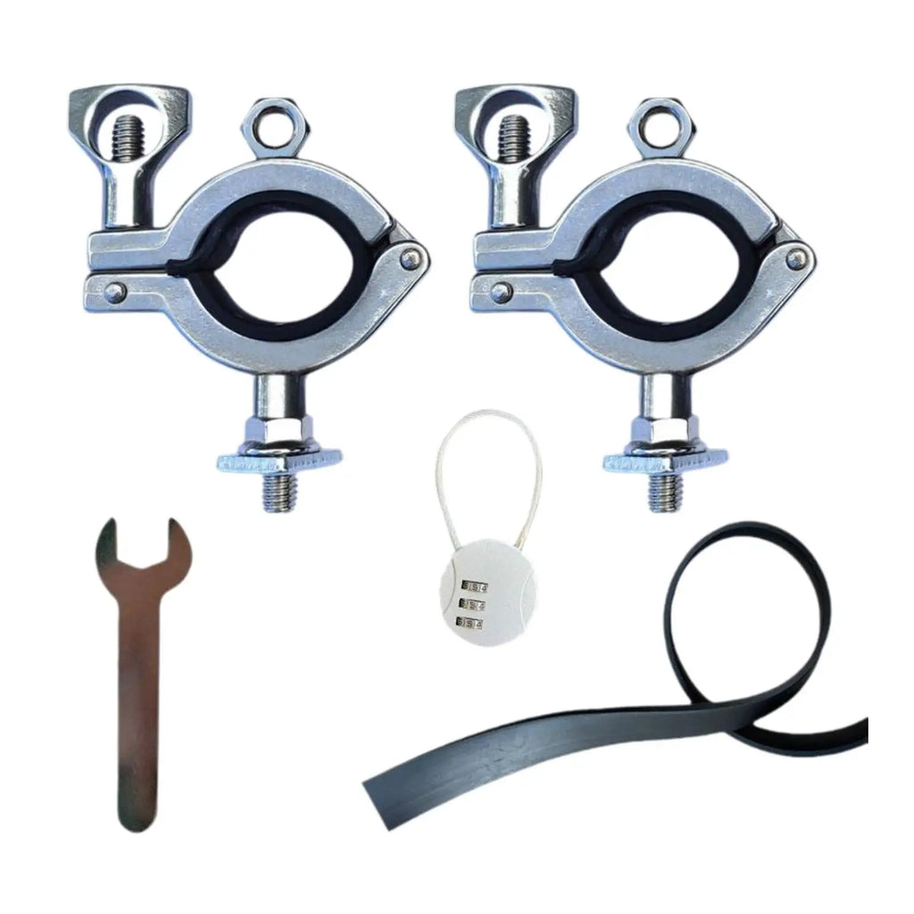 2 soportes para palas de techo de camión M8 de acero inoxidable, accesorios para SUV y camionetas de viaje por carretera.