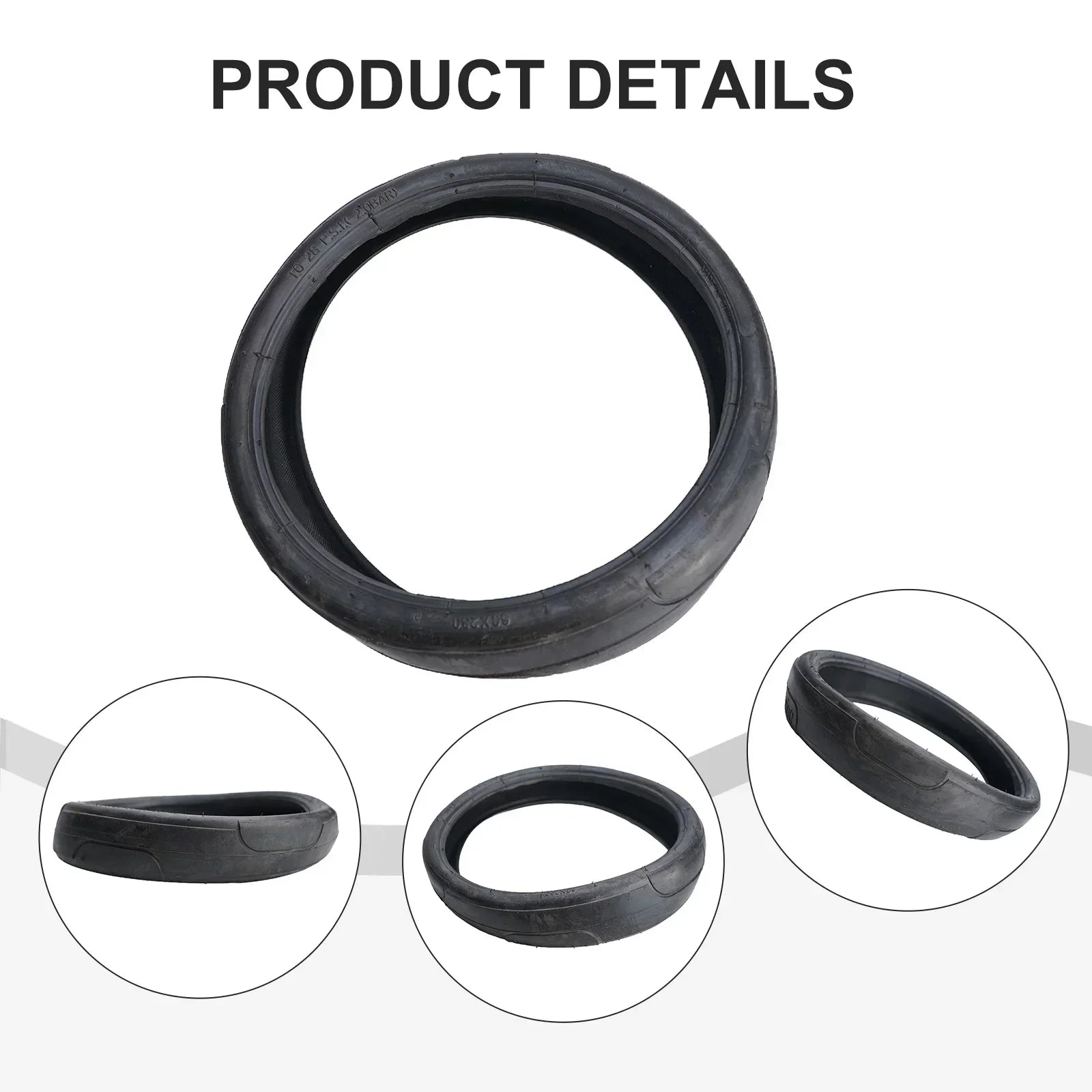 60x230 Inner Tube Outer Tyre For Children's Tricycle Baby Carriage Replacement Tire Wearproof Rubber Inner Tube Cycling Parts