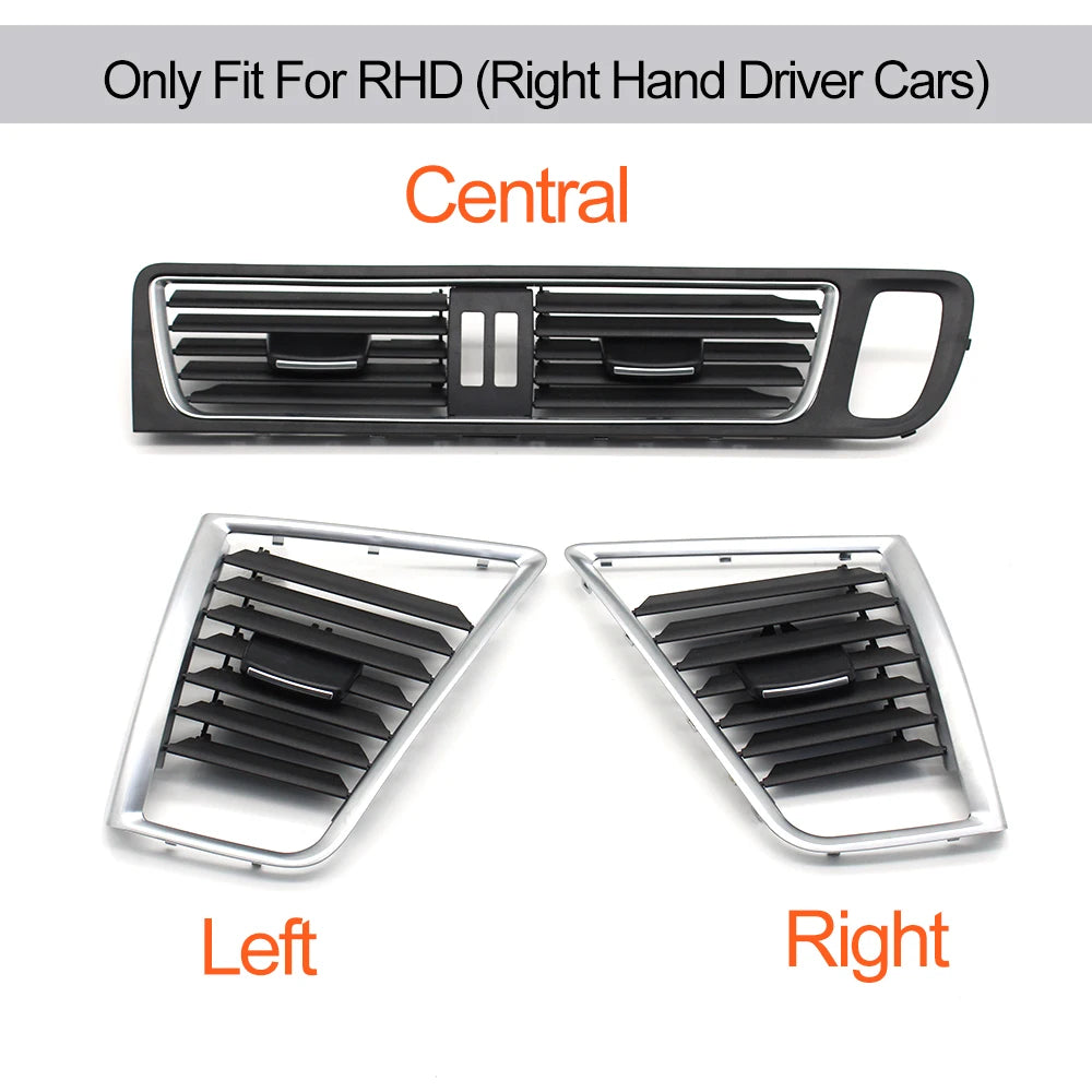 RHD Interior Car Dashboard Central Left Right Air Conditioning Outlet AC Vent Grille Cover Replacement For Audi Q5 2009-2017