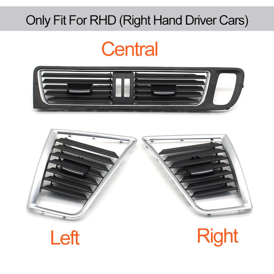 RHD Interior Car Dashboard Central Left Right Air Conditioning Outlet AC Vent Grille Cover Replacement For Audi Q5 2009-2017