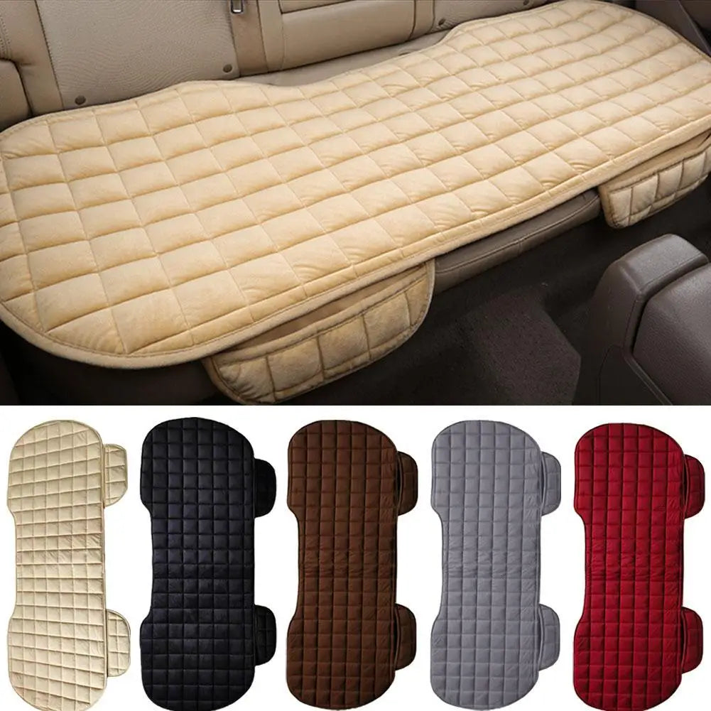 Car Rear Seat Cover Universal Auto Flocking Cloth Seat Four Auto Accessories Interior Non-slip Seasons Cushions Seat Protective