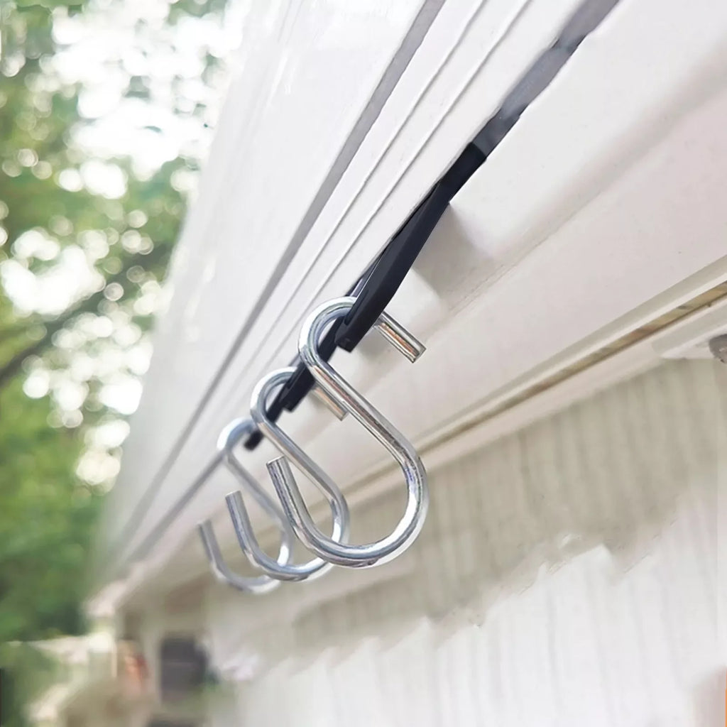 For Fiamma Thule Omnistor Motorhome RV Awning Hooks Camping Hangers S Shaped Accessory Set Camping Tent Clamp Tarp Clips Buckle