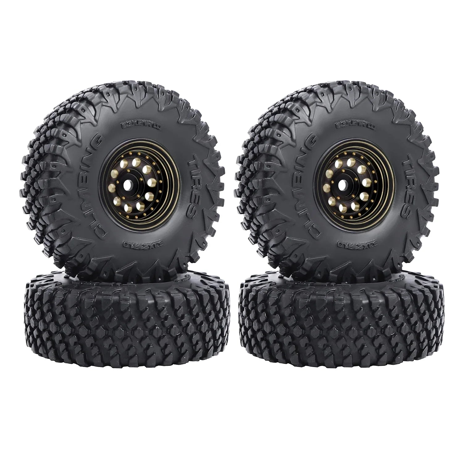 1.0" Soft Rubber Tyre Wheel Tires 63x23mm For 1/18 TRX4M Bronco 1/24 Axial SCX24 Gladiator Fcx24 RC Crawler Upgrade Part