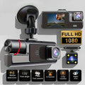 High-performance 3-lens dash cam With motion detection and parking mode record automatically when it detects a collision or …