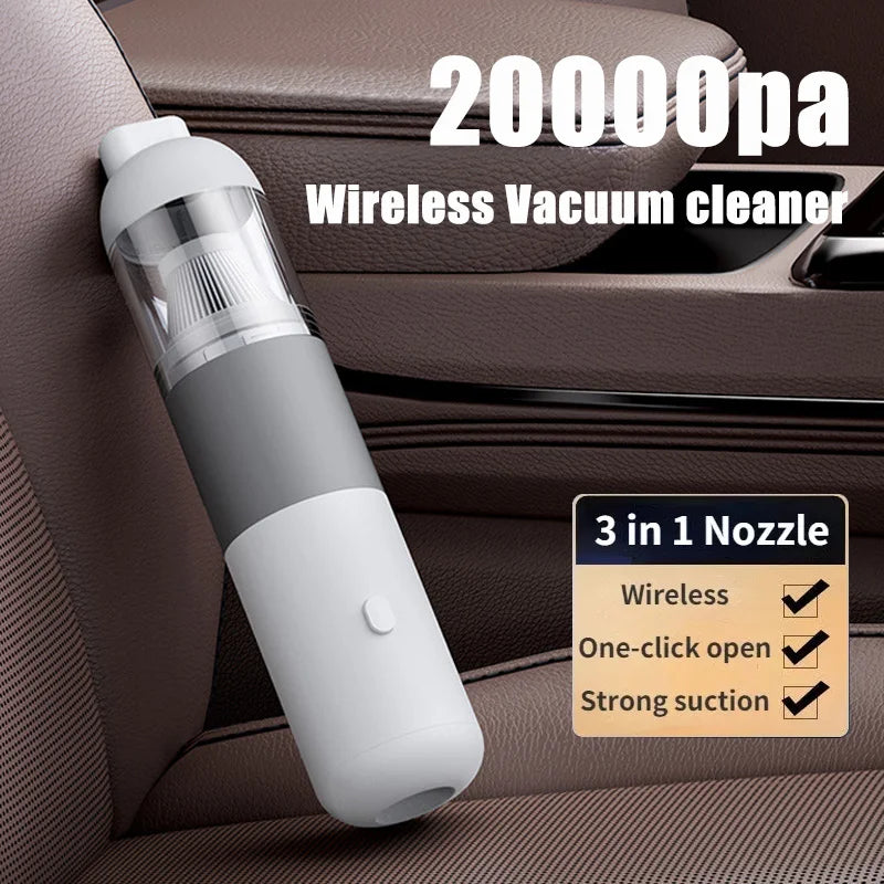 20000PA Car Vacuum Cleaner Portable Mini Handheld Vacuum Cleaner Smart Home Car Dual-purpose Wireless Dust Catcher