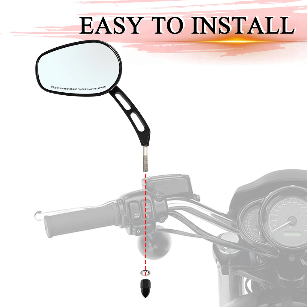 Rear View Side Mirror Accessories Fits For Harley Touring Road King XL 883 Sportster Fatboy Dyna FXDF FLSTF Softail Motorcycles