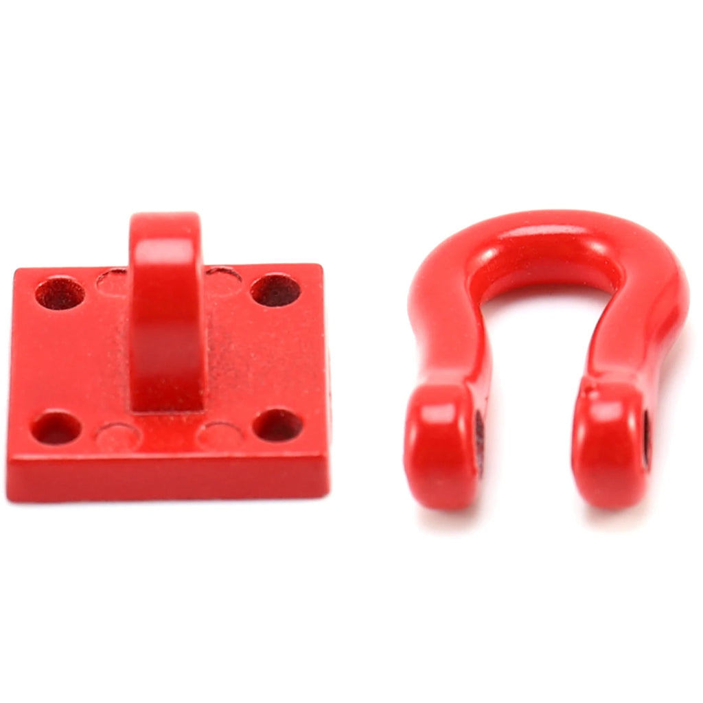 Trailer hook and screws 2Pcs Metal Front Rear Bumper Rescue Trailer Hook & Mount Set for Wpl Rc Car Truck Light Weight Cool and