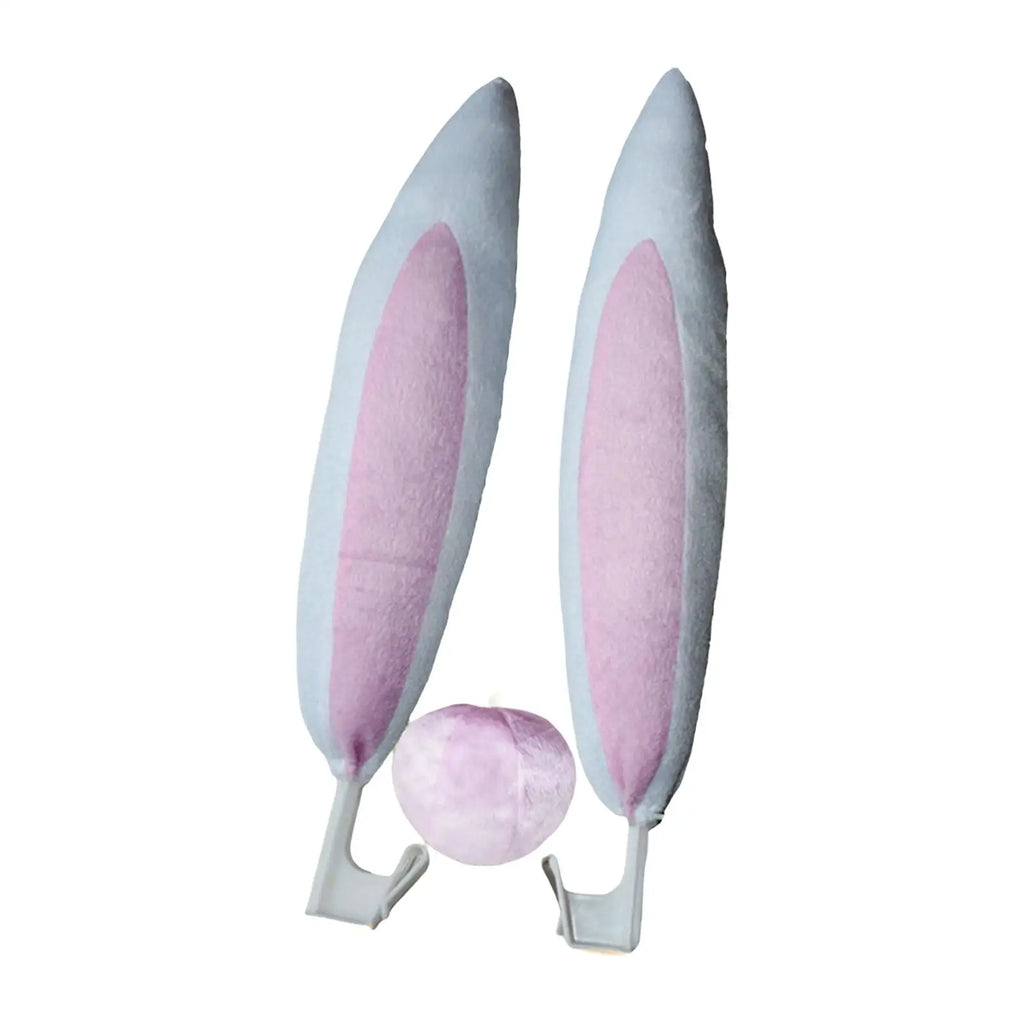 Car Decoration Accessory Rabbit Ears Truck Accessory Animal Style Gifts Nose Easter Decoration Portable Car Decoration