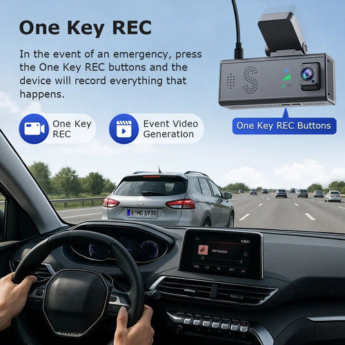 2025 NEW 6MP Dash Cam Dual Lens 4G Driving Recorder Car DVR Camera GPS 24-Hour Parking Monitoring APP Remote Monitoring