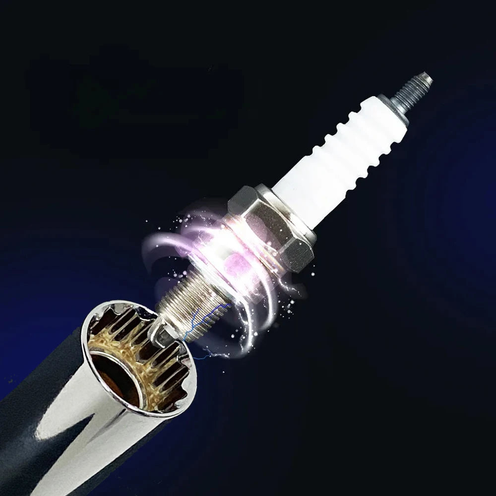 Universal Magnetic Spark Plug Sleeve Thin-walled Universal Joint 14/16mm Automotive Repair Spark Plug Disassembly Tool