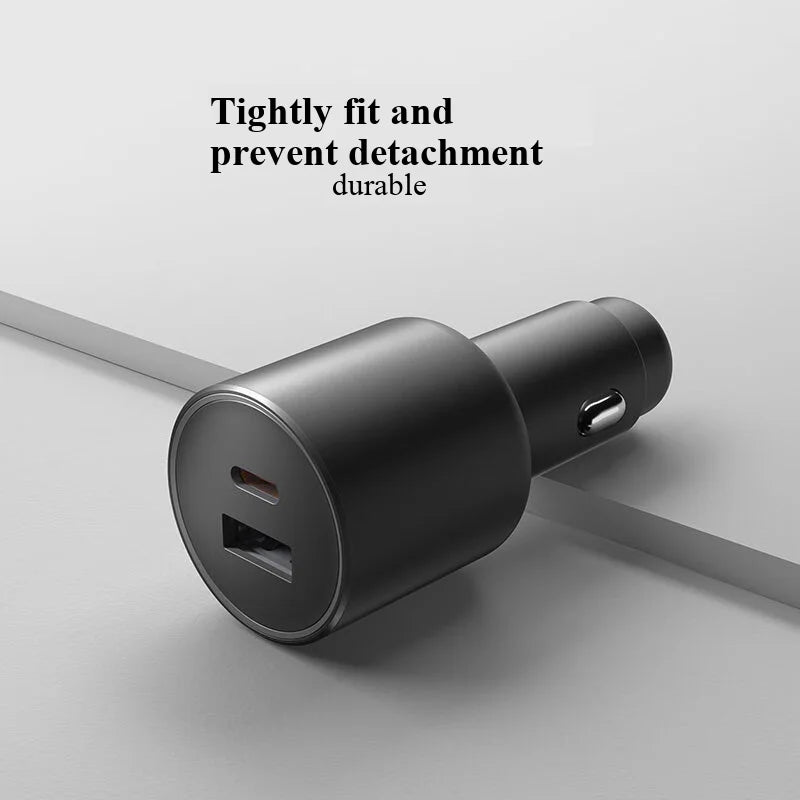 XIAOMI Car Charger 100w Fast Load Car Charger 100w Max 1a1c Fast Charging Dual-Port Usb-A Usb-C Smart Device Fully With Light