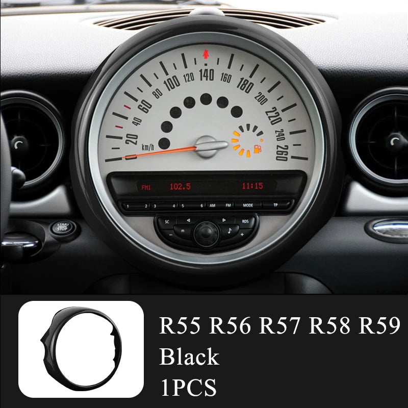 Car Decorative Cover Protective Shell Black Interior Modification ABS Plastic Sticker  For MINI Cooper R55 R56 R57 R58 R59 R60 1