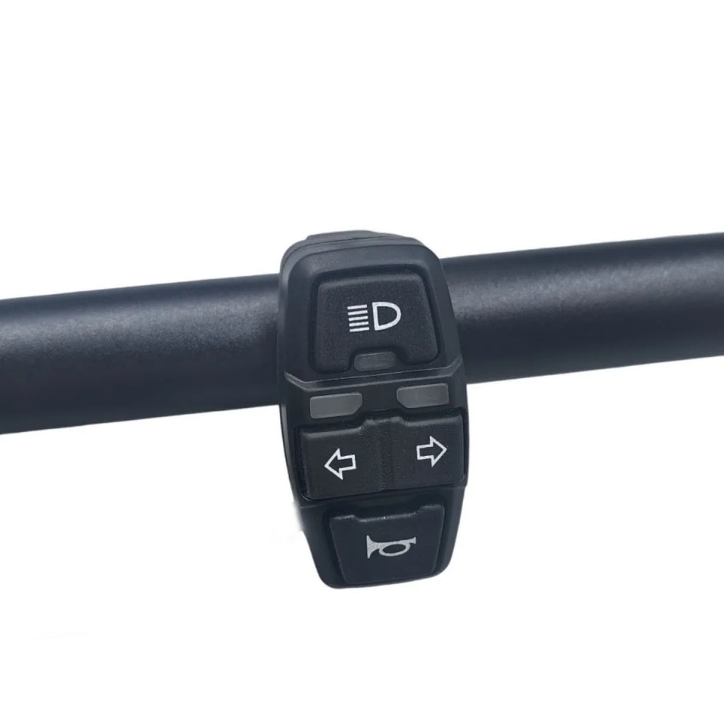 Electric Bike Scooter Switch Headlight Turn Signal Horn Switch 36V/48V ON/OFF Control Switch Waterproof for E-Bike motorcycle