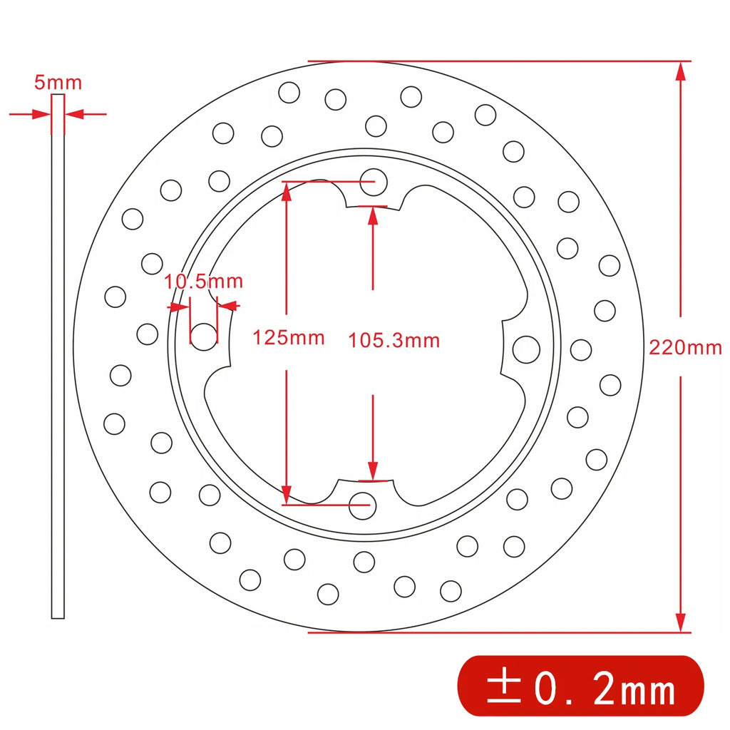 Motorcycle Rear Brake Disc Rotor For Honda NX500 CB600F CB600S CBR600F CBR600RR XR650L CBR900RR Fireblade CBR1000RR VTR1000