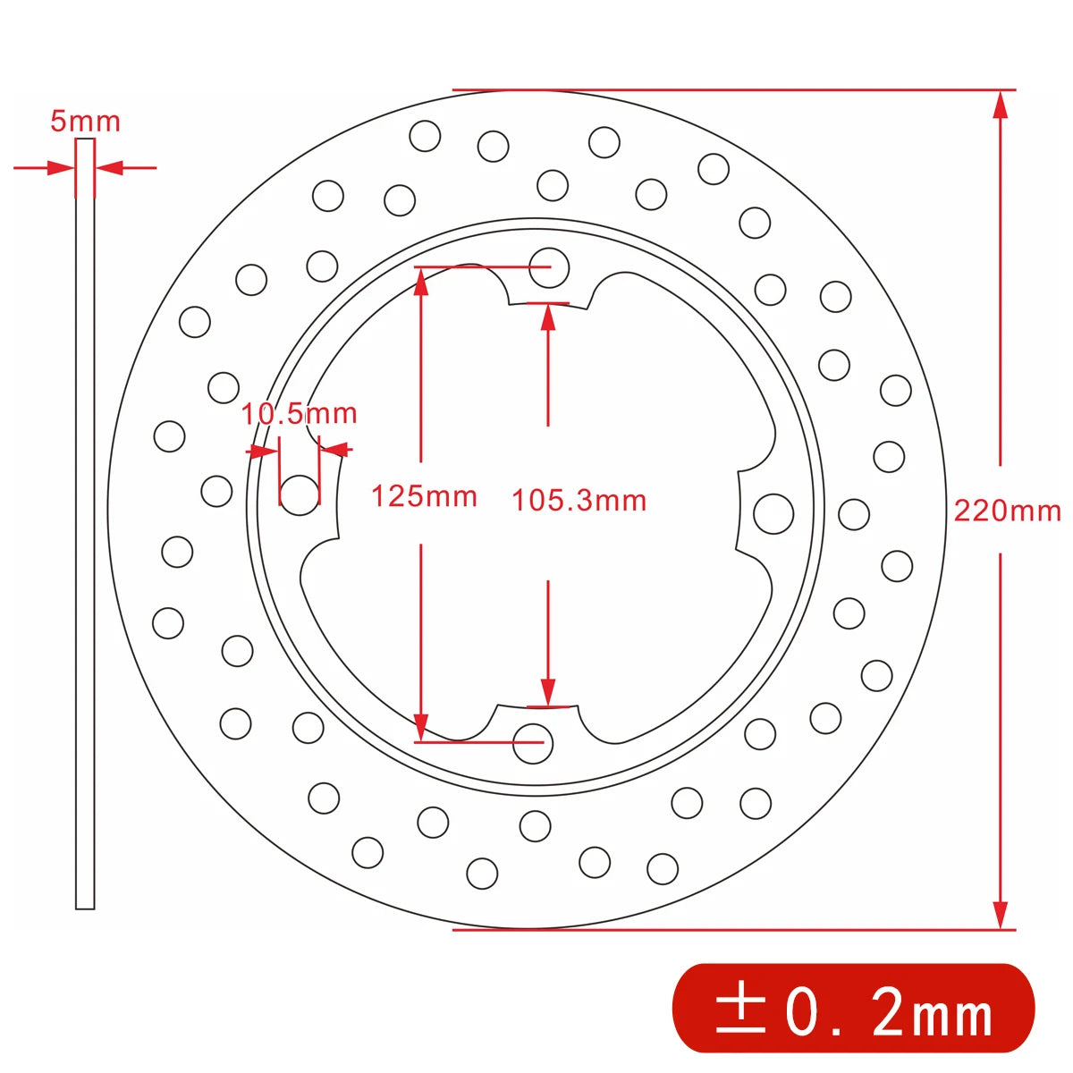 Motorcycle Rear Brake Disc Rotor For Honda NX500 CB600F CB600S CBR600F CBR600RR XR650L CBR900RR Fireblade CBR1000RR VTR1000