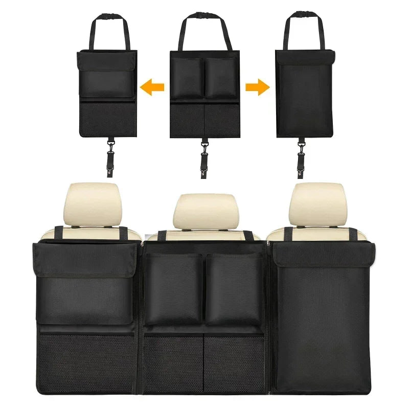 Car Trunk Organizer Backseat Storage Bag High Capacity Multi-use Oxford Cloth Car Seat Back Organizers Interior Accessories