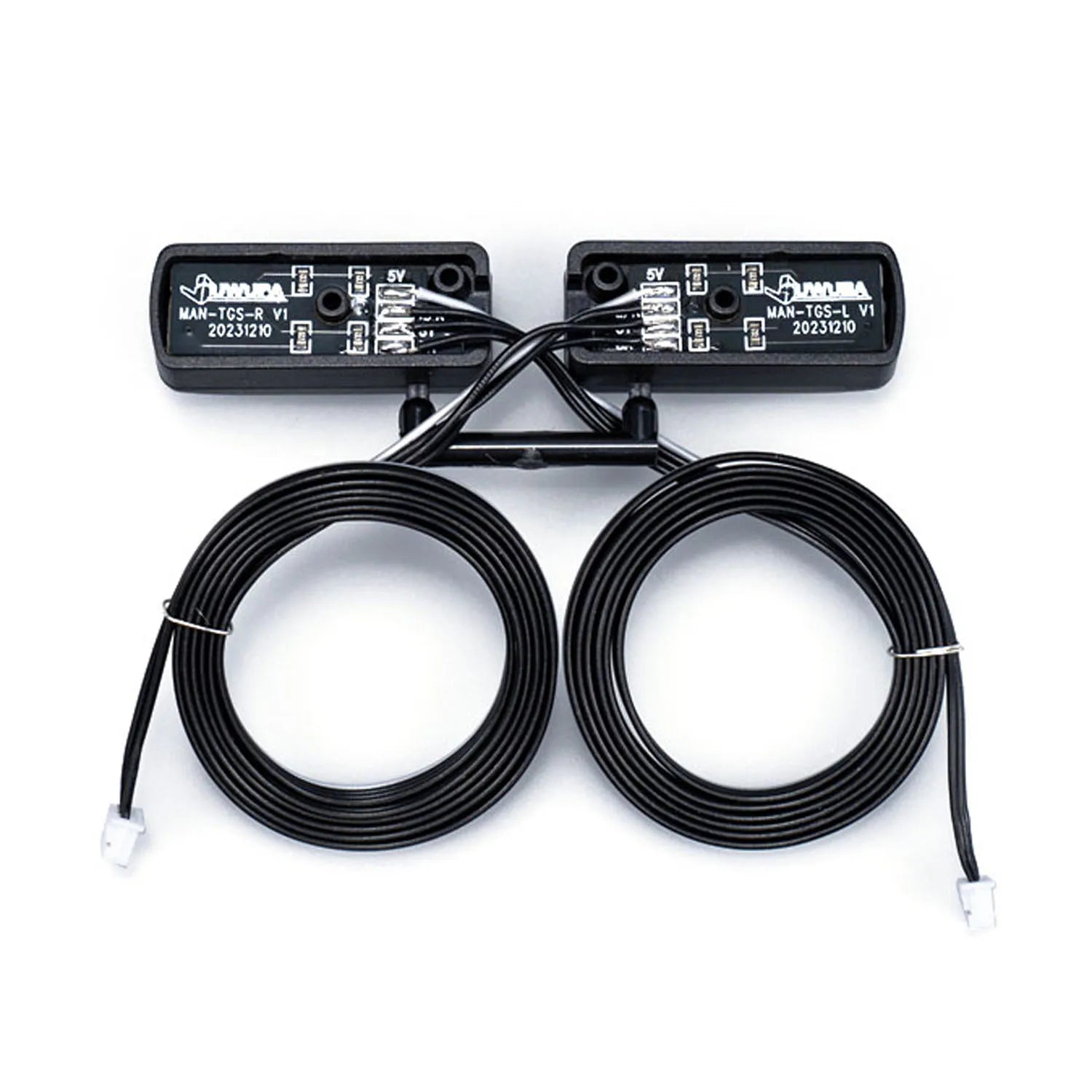 A Pair of LED 5V Plastic Tail Light Rear Lamp Accessories for 1/14 DIY TAMIYAYA Remote Control Tractor Truck Model Tipper Car