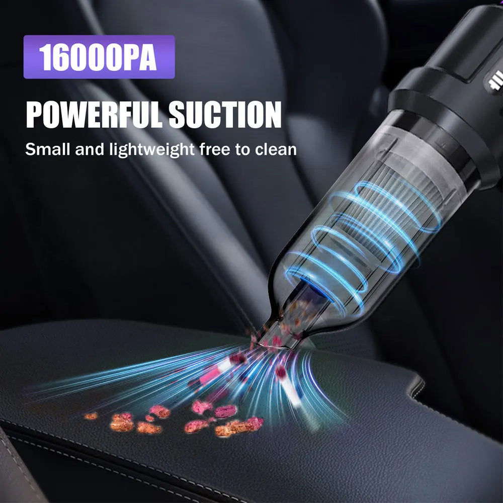 Cleaning Blower Tool Car Vacuum Cleaner Portable Blow Drying Dust Removal 3 Gears adjustable Electric Air Duster Type-C Charging