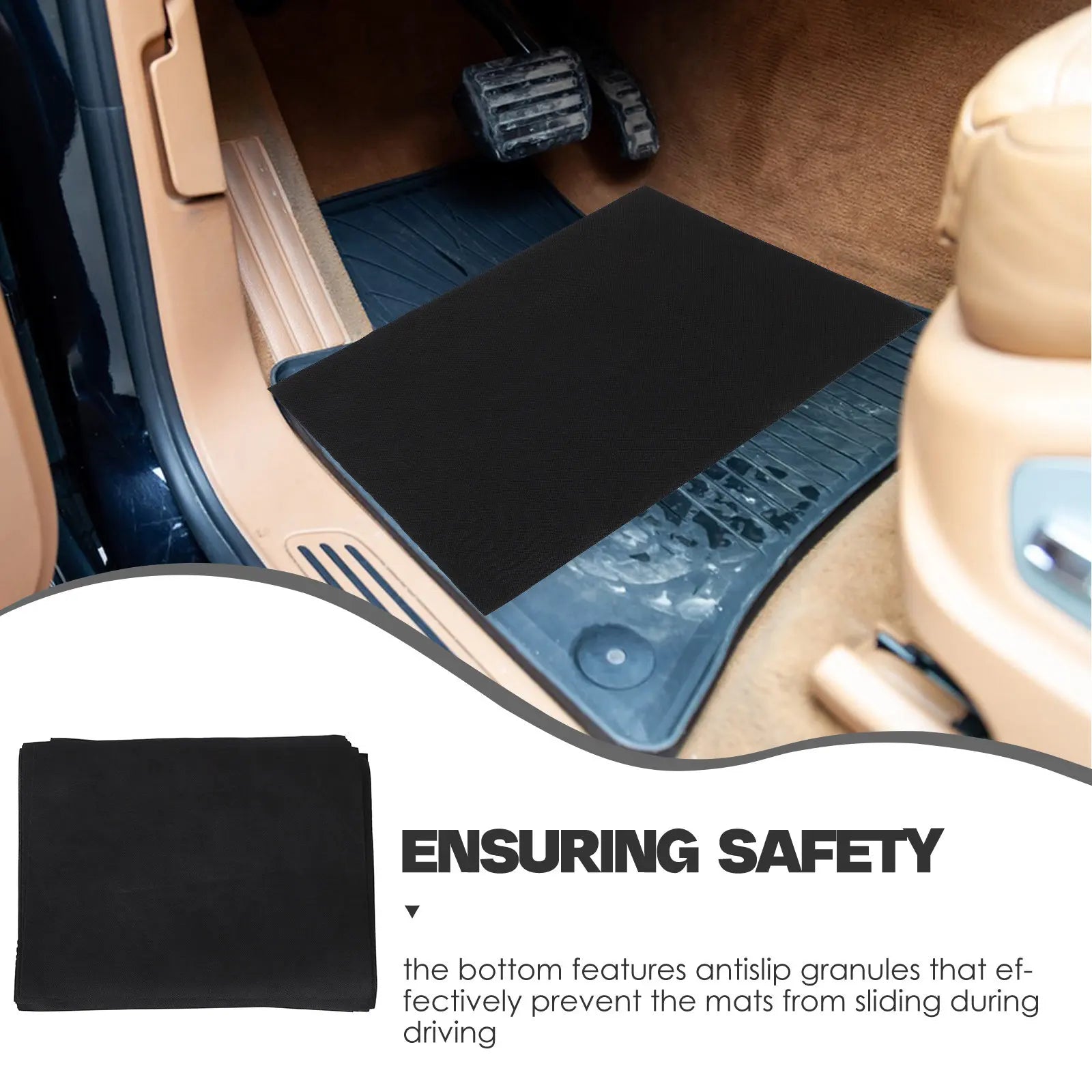 50Pcs Disposable Nonwoven Car Floor Mats Antislip Universal Fit Protector Carpet Floor Covers Car Interior Paper Mats for Cars