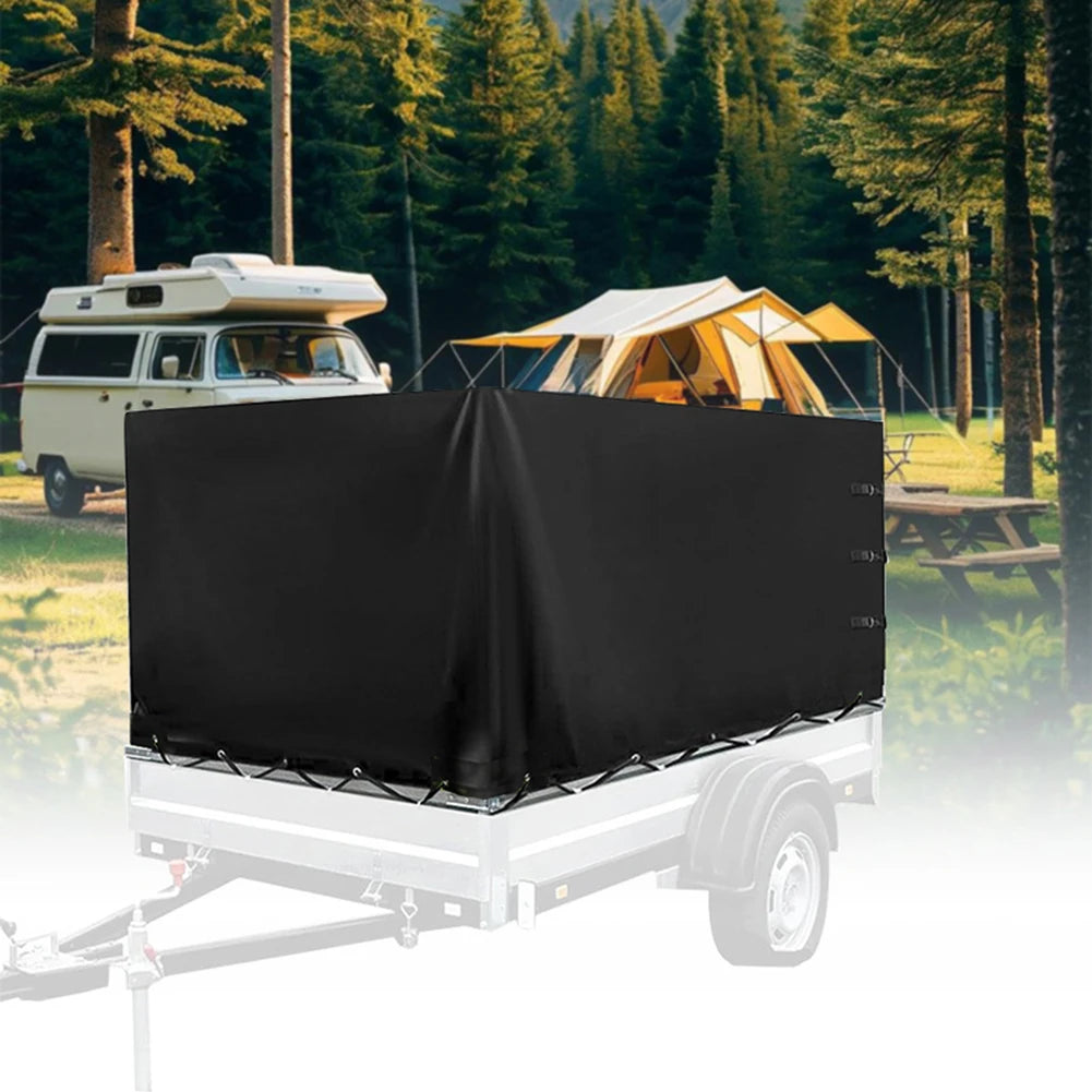 Trailer Cover for High Canopy Trucks Featuring Thickened 600D Oxford Fabric Waterproof Performance Dust Resistance UV Protection