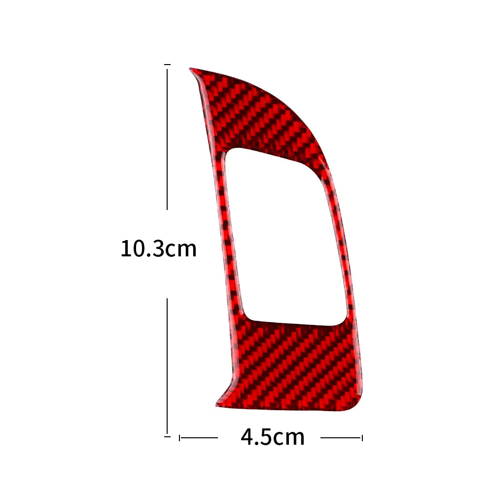 For Audi Q5 2009-2016 Accessories Carbon Fiber Interior Car Warning Light Switch Decorative Frame Sticker Trim Cover