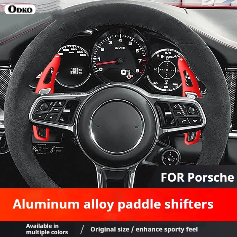 For Porsche 991 2019 model Car Interior Accessories Aluminum Alloy Car Steering Wheel Gear Shifters Paddle Shift Extension