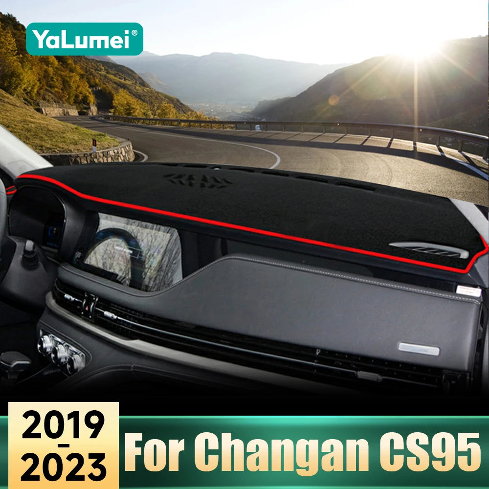 AccessoriesFor Changan CS95 2019 2020 2021 2022 2023 Car Dashboard Cover Sun Shade Mats Avoid Light Pads Anti-UV Case Carpets