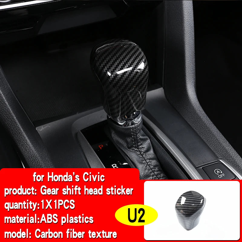 Suitable for 10th generation Honda Civic 2016-2021 car interior decoration center console air outlet gear decoration accessories