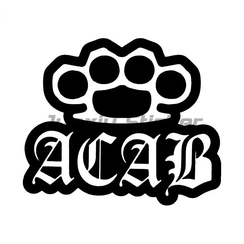 ACAB Text Car Sticker Funny Vinyl Decals Motorcycle Accessories Stickers