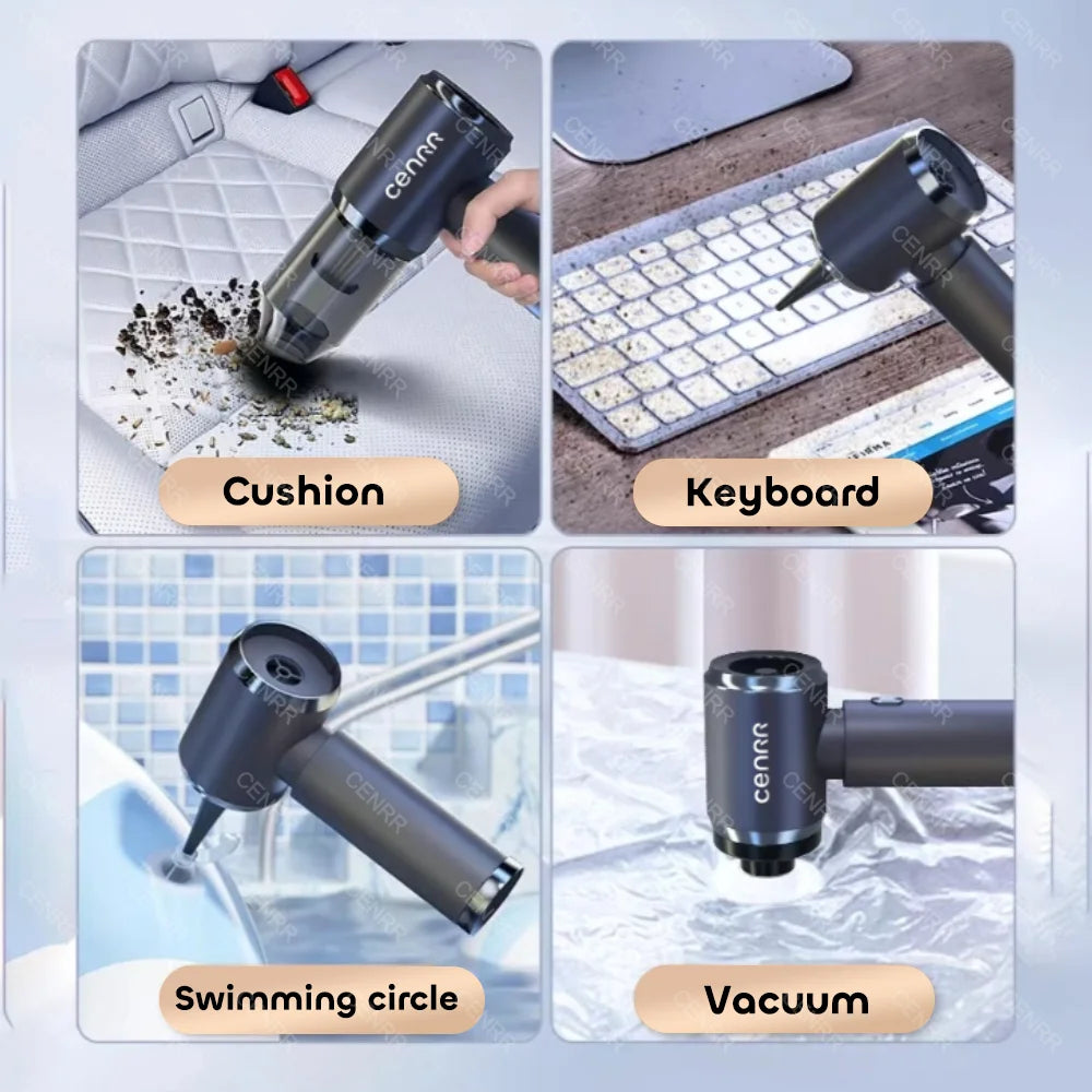140000PA Car Vacuum Cleaner Strong Suction Cordless Dual-Purpose Vacuum Cleaner Wireless Handheld Mini Blower for Home Appliance